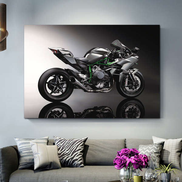 Modern canvas prints artworks home decoration wall paintings, the cool sports motorbike custom canvas painting