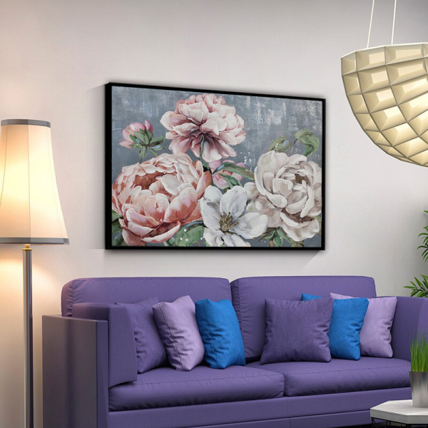 Handpainted Abstract Flowers Oil Painting On Canvas Painting Wall Art Handmade Paintings Large Salon Decoration Unframed