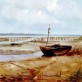 Wholesale Custom Metal Boat Landscape home accessories Framed Canvas Painting  handmade Oil Painting  for home decor