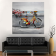 Romantic High Quality Seabeach Birds Bicycle Hand-painted Canvas Oil Painting for Wall Decor
