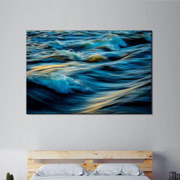 Realist Sea Wave Art Oil Painting On Canvas Wall Art Frameless Picture Decoration For Live Room Home Decor Gift