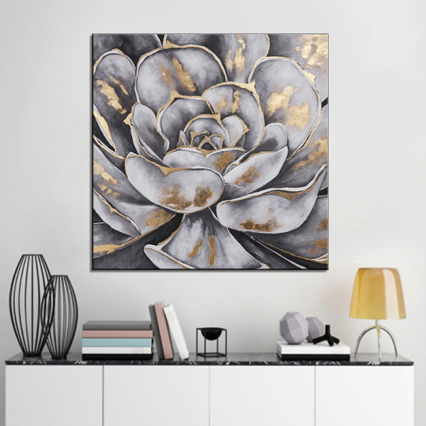 oil painting flowers in vases wall art decor hotel picture home decoration accessories modern abstract canvas art