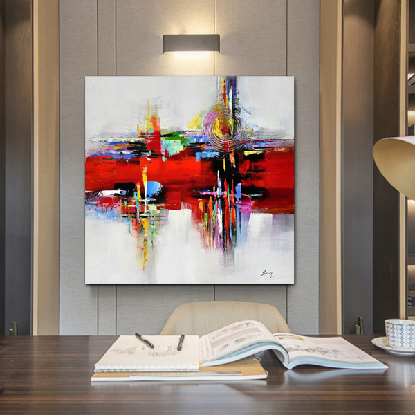 Wall Art Abstract Oil Painting On Canvas 100% Handmade Thick Acrylic Painting For Bedroom Home Decoration