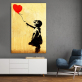 Customized OEM little girl picture art home hotel decoration printing canvas oil painting