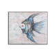 Excellent quality abstract fly fish handmade oil painting, handpainted canvas oil painting