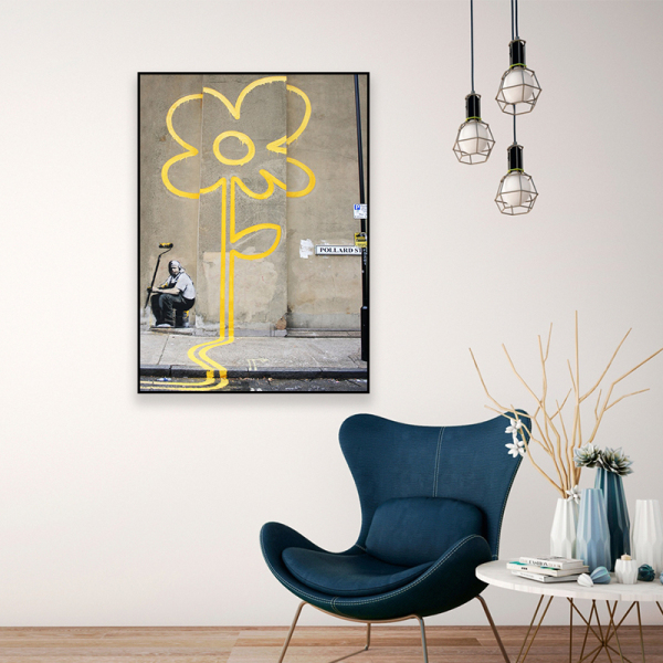 Customized design OEM minimalist style wall decoration printed canvas oil painting