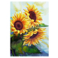 Wholesale Custom Sunflower Flower AB Round Crystal Rhinestones Diamond Painting 5D full drill Painting of A Diamond for adult