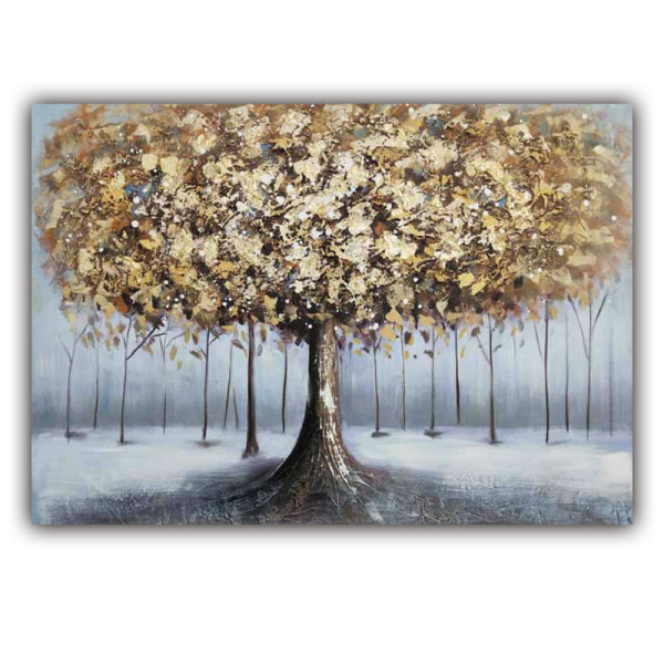 Handmade Home decoration Modern abstract Gold Tree oil painting handpainted canvas painting home decor wall art picture for room