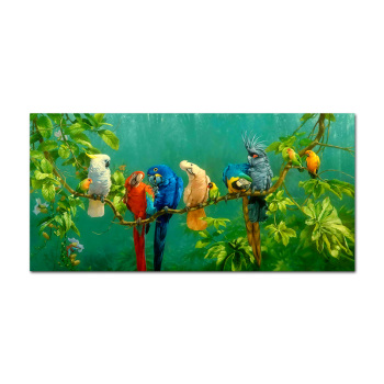 Oiseau peinture toile affiche imprime art peintures pour salon mur paysage vert image nordique décoration maison