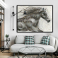 Wholesale Pure Handmade Abstract Animal Oil Painting on Canvas Modern running horse Painting for Decor