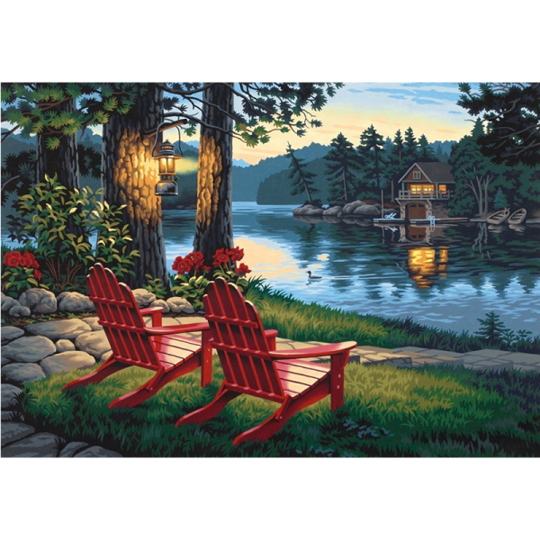 DackEvening Painting Diy Digital Painting By Numbers Handmade Scenery Art Picture Oil Painting For Home Wall Artwork