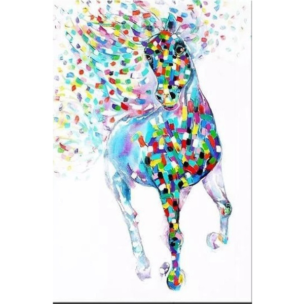 Pangoo 011979 Wholesale Custom Anime  Horse Animal DIY Painting by number set