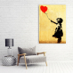 Customized OEM little girl picture art home hotel decoration printing canvas oil painting