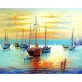 Sunset Natural Building Landscape Oil Painting By Numbers For Adults. Hand Painted Oil Paint By Numbers