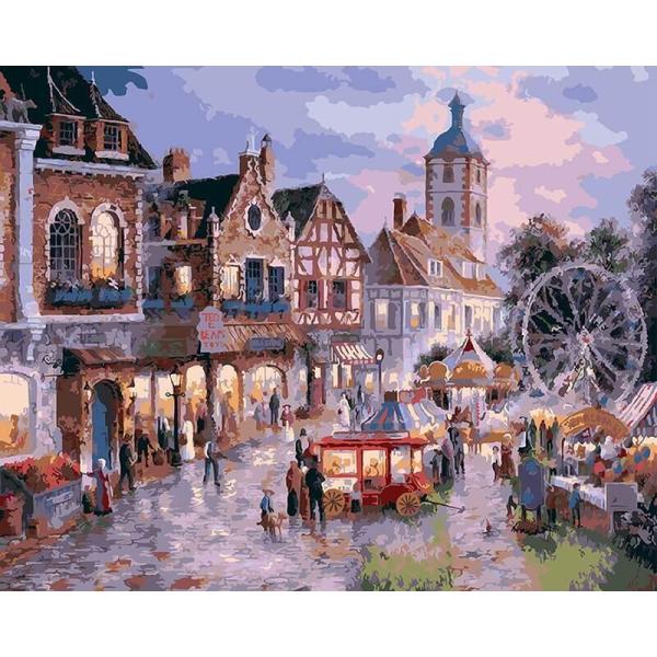 painting By Numbers  Scenery Drawing On Canvas HandPainted Art Gift DIY Picture Paint By Number  Oil Painting