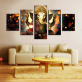 5 Panels Canvas Print Wall Art Picture Home Decor Modern Style Painting Canvas For Living Room God Elephant Buddha