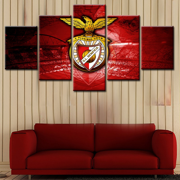 Eagles Stadium Sports Spirit United for a National Emblem Famous Portuguese Basketball Team Benfica Home Decorative Painting Oil
