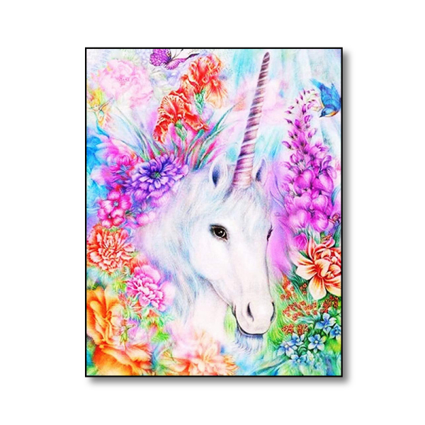Lovely horse DIY 5D Diamond Painting by Number Kit for Adult, Full Drill Diamond Embroidery Dotz Kit Home Wall Decor