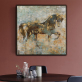 Home Decorative Handmade Modern Picture Running Horse Animal Abstract Wall Art Oil Paintings On Canvas
