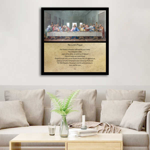 Sample acceptable the last supper religious painting, eco-friendly digital printed art canvas painting wall decor