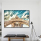 Modern living room hotel decor the Eiffel tower art picture painting, digital printing canvas wall art wall painting