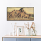 Customized diy living room decoration the lion family sweetvel art painting, printed type home art printed canvas painting