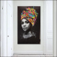 Most popular high resolution canvas painting, the fashional black lady art canvas painting