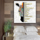 New style wall art custom design zebra English alphabet print products living room canvas painting