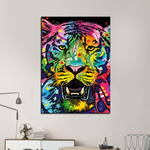 Large Poster HD Printed Painting 1 Panel Animal Tiger Canvas Print Art Home Decor Wall Art Pictures For Living Room