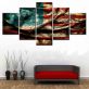 Modern Frameless Canvas American Star Flag Print Wall Art Home Decor 5 Pictures Oil Painting Of Living Room