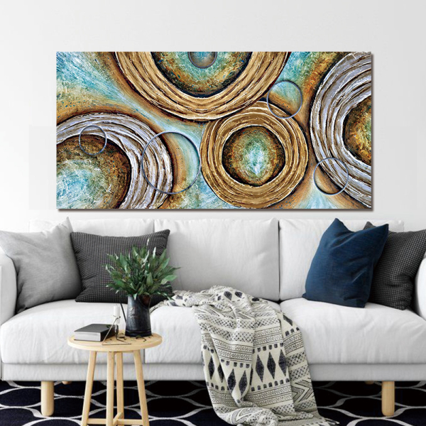Abstract large-size spray painting hotel decorative painting wall art