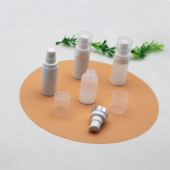 DNAP-528 clear airless frosted bottle with pump
