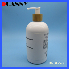 DNBL-522E  Bamboo cap Pet Plastic Boston bottle