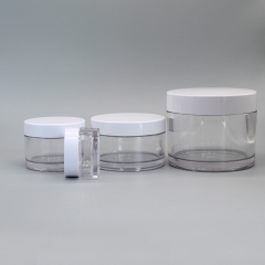DNJG-500 clear frosted matte petg cosmetic jar