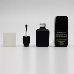 DNNU-535 square glass black empty nail polish bottles