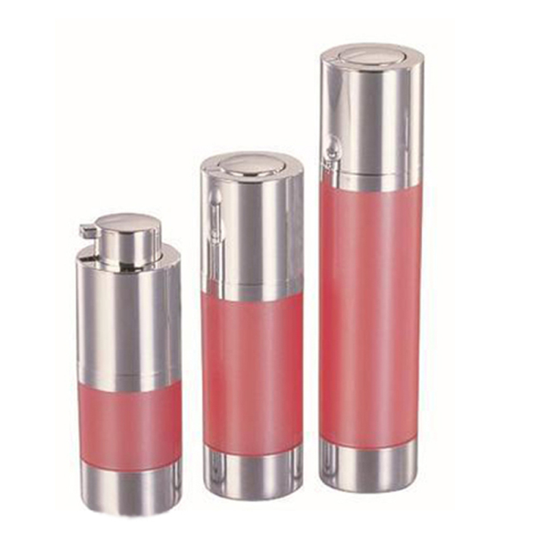 DNAA-509 15ml 30ml 50ml Silver Rotary Cosmetic Bottle Packaging for Skin Care