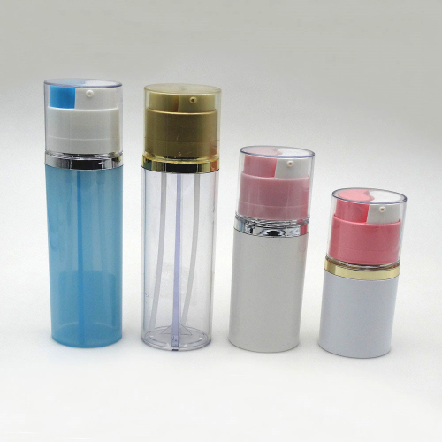 DNLS-502 Duannypack new design 30mlx2 50mlx2 75mlx2 Clear Round Double Chamber Plastic Bottle for 2 Kinds Lotions