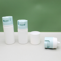 DNAP-521 Wholesale 35ml 50ml 80ml 100ml Luxury white lock Airless Serum Pump Bottle for Skin Care