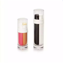 DNLA-529 10mlx2 20mlx2 25mlx2 Acrylic Cosmetic Dual Pump Lotion Bottle