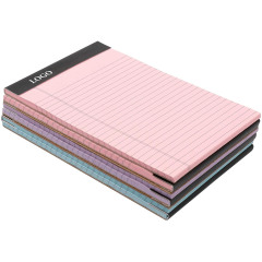 Basics Schreibblöcke, schmal liniert, Papier in Pink, Orchidee und Blau, 6er-Pack