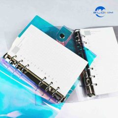 2021 New Design Customized Printed High Quality  Cheap Price PVC Laser Cover Spiral Notebook