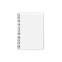 Wholesale Simple Transparent PP Cover Spiral Notebooks Hard Cover Office Writing Diary Subject Note book Composition Book