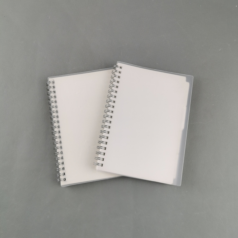 Wholesale Customized Blank Hard Cover Plastic Spiral Notebook