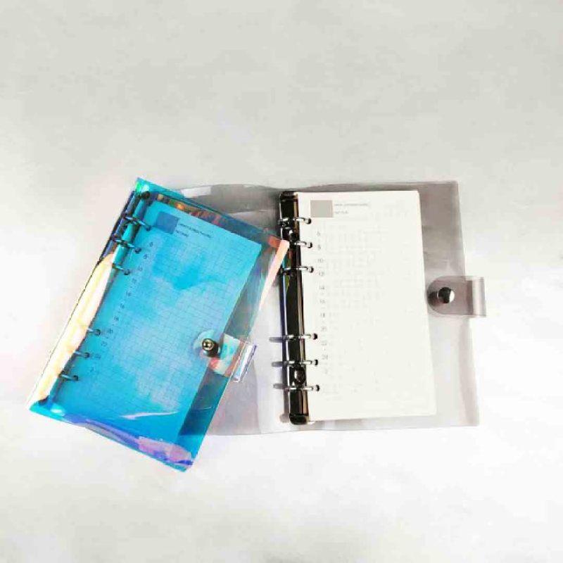 2021 New Design Customized Printed High Quality  Cheap Price PVC Laser Cover Spiral Notebook