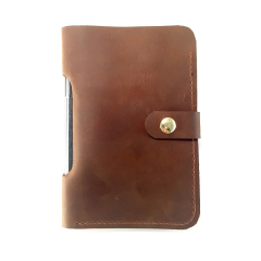 A6  China Supplier Brown Wholesale Customizable Pu Leather Journal Planner Notebook