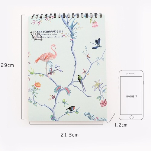 Hot Custom Wholesale Sketchbooks Watercolor Sketchbook Spiral Notebook A4/A5/A6 Sketch Book for Drawing