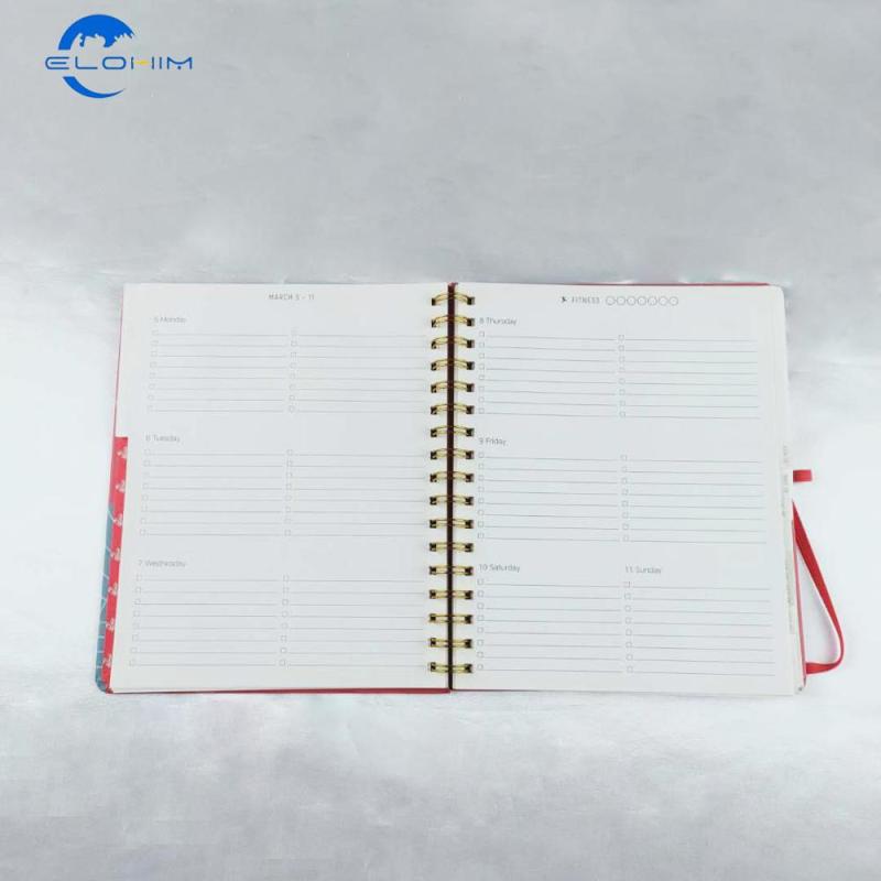 2021 New Design Customized Printed High Quality  Cheap Price  Paper Cover Spiral Notebook