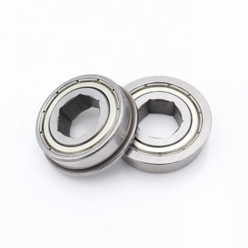 flanged bearing FR8ZZ half inch hex bore robot parts FRC robotic bearing for Robot competition