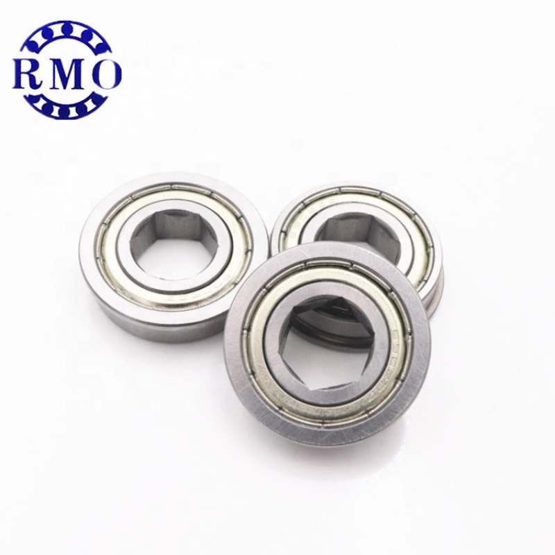 0.5 inch hex bore ball bearing 1/2 inch Hex ID Shielded Flanged Bearing FR8ZZ for robot arm bearing