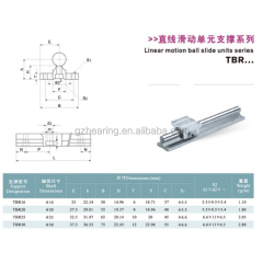 tbr30 linear guide aluminium rail support shaft dimension 30mm